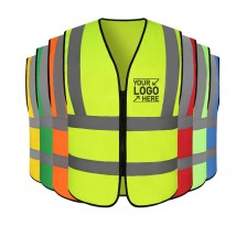 High Visibility Safety Vest with Reflective Strips